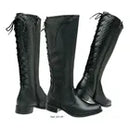 2 Pares Bota Feminina Montaria Cano Longo E Coturno Curto